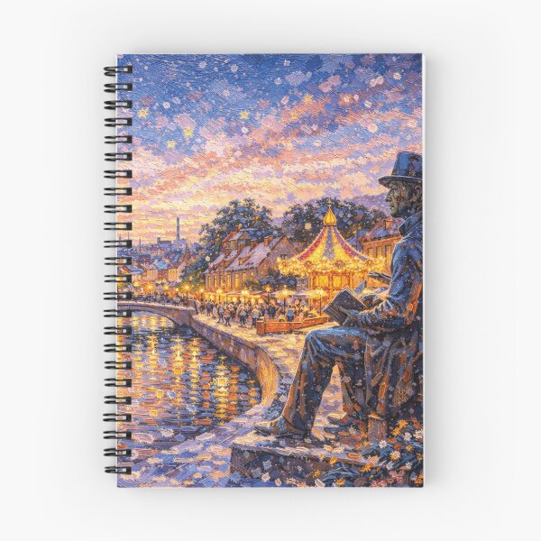 Item preview, A painting of Odense by night, Denmark – A Beautiful City in Europe. designed and sold by GalleryKauffeld.