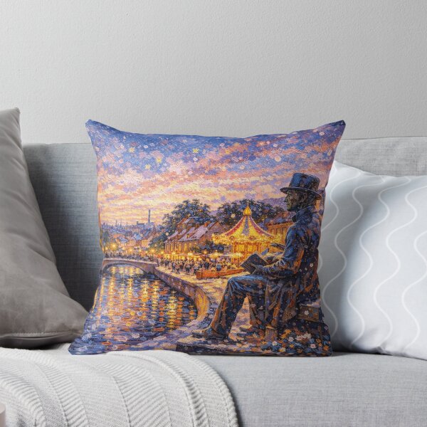 Item preview, A painting of Odense by night, Denmark – A Beautiful City in Europe. designed and sold by GalleryKauffeld.