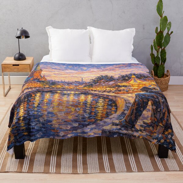 Item preview, A painting of Odense by night, Denmark – A Beautiful City in Europe. designed and sold by GalleryKauffeld.
