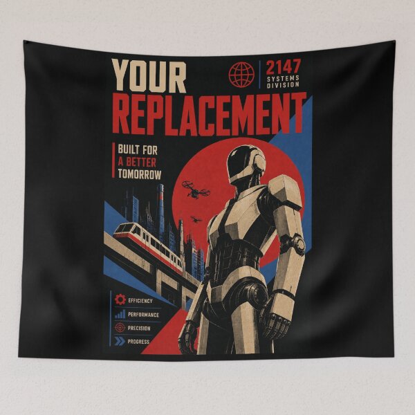 Item preview, Ai Technology Futuristic Robot Tech Graphic designed and sold by TEEJAMBOREE.