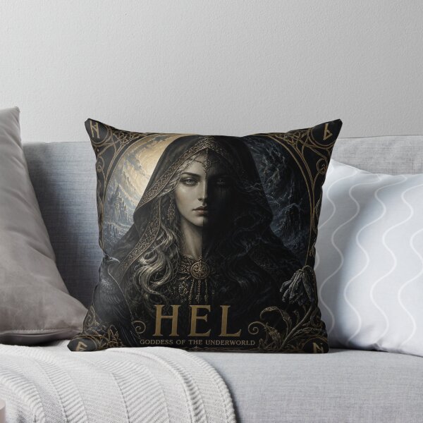 Item preview, Hel Norse Goddess of the Underworld - Dark Academia Gothic Art designed and sold by SunnyDesign82.