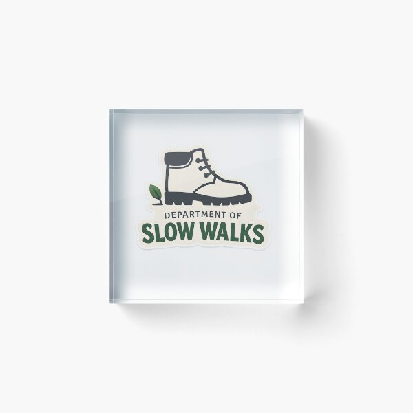 Item preview, Department of Slow Walks Minimal Hiking Design designed and sold by Naviora.