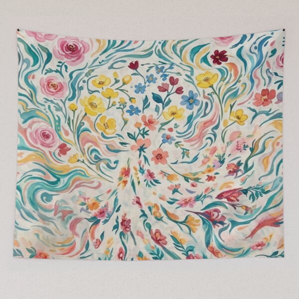Item preview, Vibrant Spring Wildflower Burst - Watercolor Botanical Garden Pattern designed and sold by adlkh.