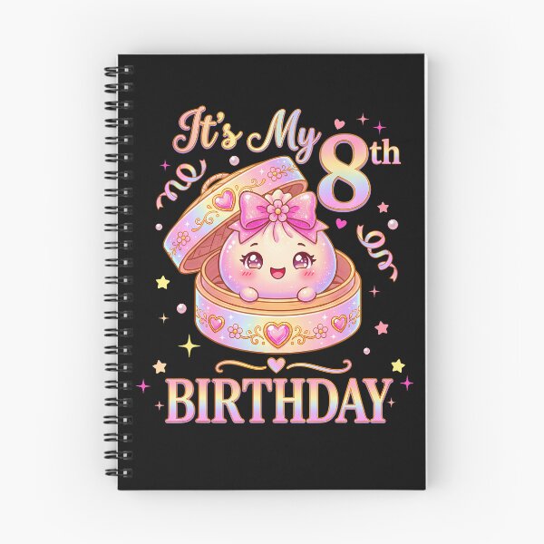 Item preview, It's My 8Th Birthday Girl Dumpling Kawaii Anime 8 Year Old designed and sold by ripgoatclothing.