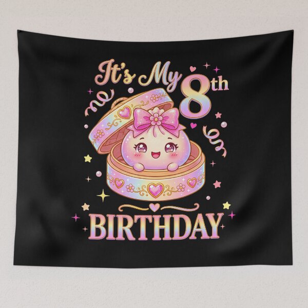 Item preview, It's My 8Th Birthday Girl Dumpling Kawaii Anime 8 Year Old designed and sold by ripgoatclothing.