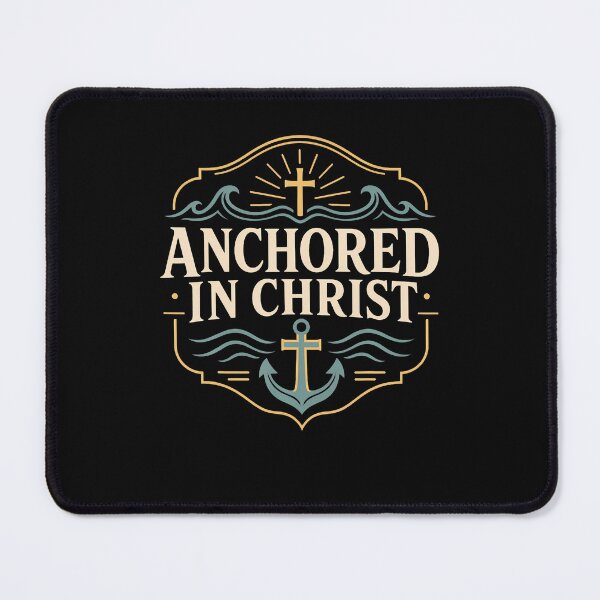 Item preview, Christian Anchored In Christ Faith Anchor Cross designed and sold by ripgoatclothing.