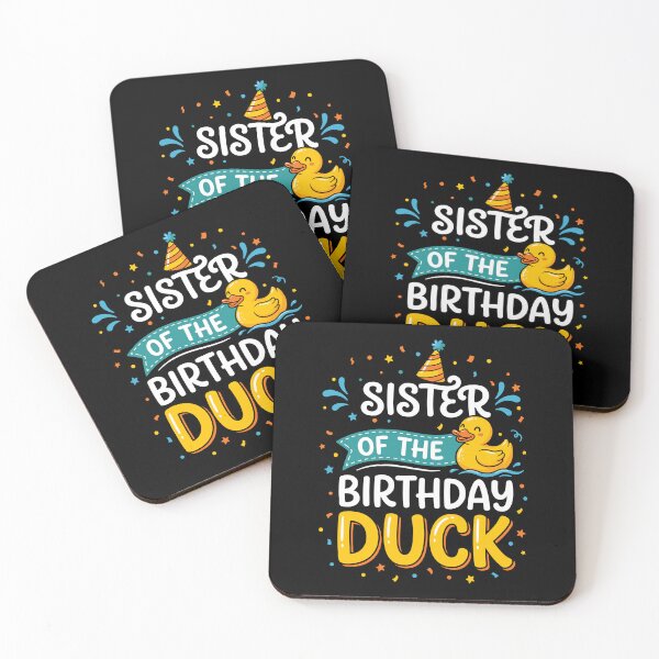 Item preview, Sister Of The Birthday Duck Sibling Celebration Family Gift designed and sold by Doodleoub.