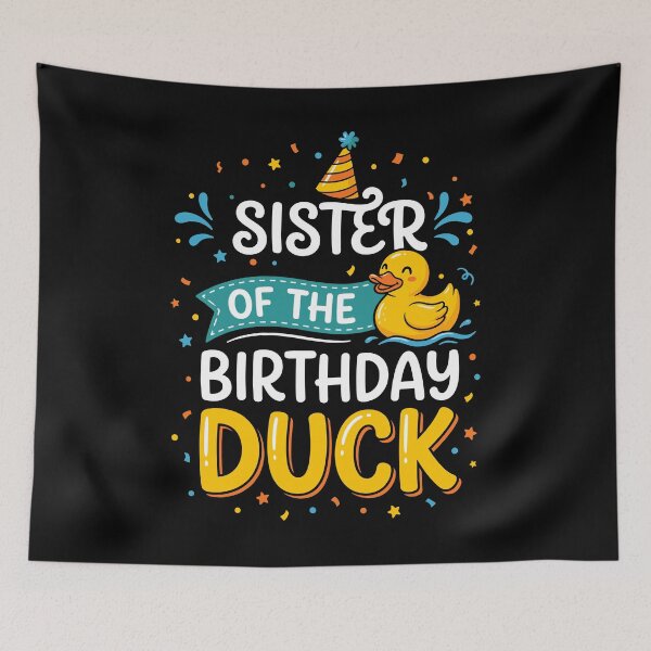 Item preview, Sister Of The Birthday Duck Sibling Celebration Family Gift designed and sold by Doodleoub.