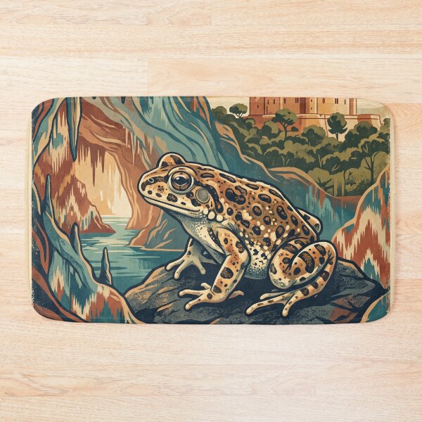 Item preview, Vintage Mallorca Midwife Toad Travel Art designed and sold by ZUMERI.