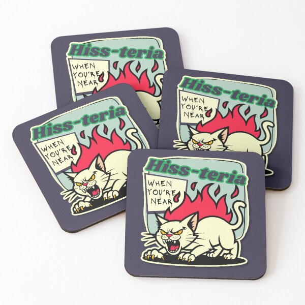 Item preview, Hiss-teria When You're Near - Funny Cat Pun designed and sold by pulse_retail.