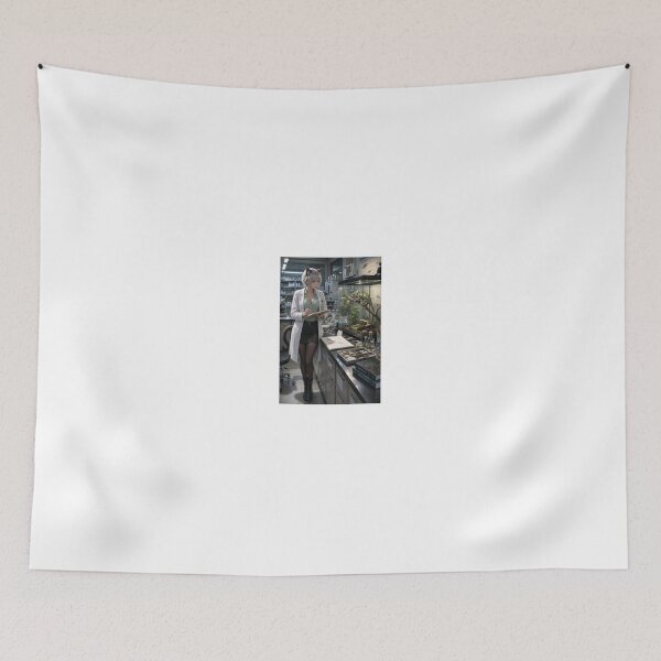 Item preview, Scientist with Chameleons in Laboratory designed and sold by CathryneDelamort.