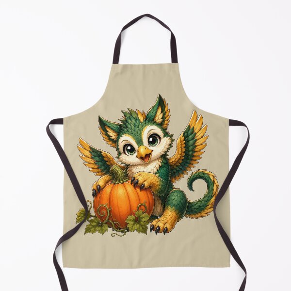 Item preview, Cute Autumn Griffin with Pumpkin designed and sold by Hatchling Hollow.