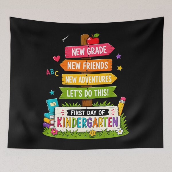 Item preview, First Day Of Kindergarten Boys Girls Back To School designed and sold by ripgoatclothing.
