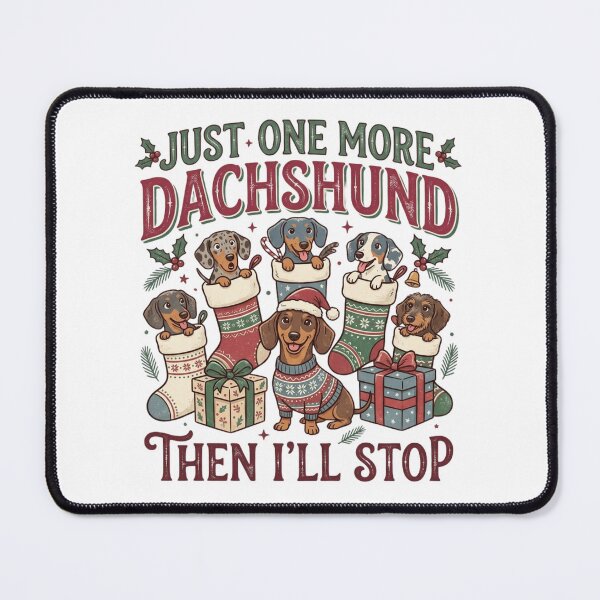 Item preview, Just One More Dachshund Then I'll Stop Funny Wiener Dog Christmas Stockings designed and sold by raedattia.