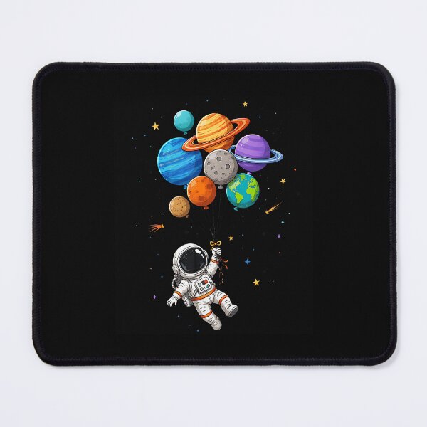 Item preview, Funny Space Astronaut Balloon Planets Solar System Galaxy designed and sold by ripgoatclothing.