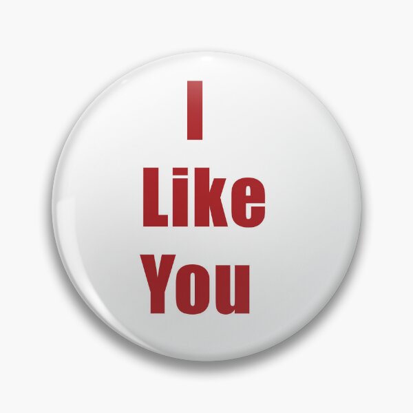 Item preview, I Like You Red Bold Typography Graphic designed and sold by AyaanArtStudio.