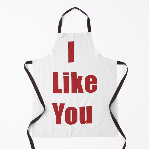 Item preview, I Like You Red Bold Typography Graphic designed and sold by AyaanArtStudio.