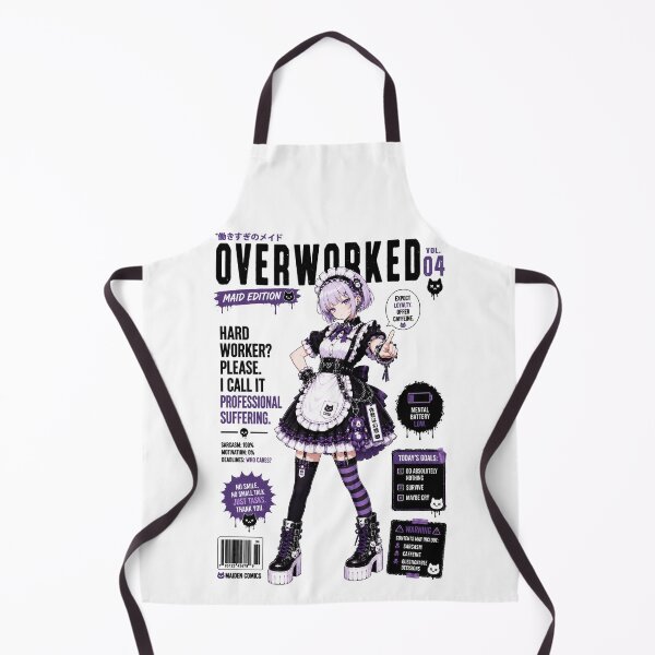 Item preview, Gothic Anime Maid Vol. 04 – Sarcastic Dark Kawaii Maid Design designed and sold by MAID4U.