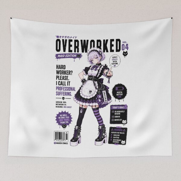 Item preview, Gothic Anime Maid Vol. 04 – Sarcastic Dark Kawaii Maid Design designed and sold by MAID4U.