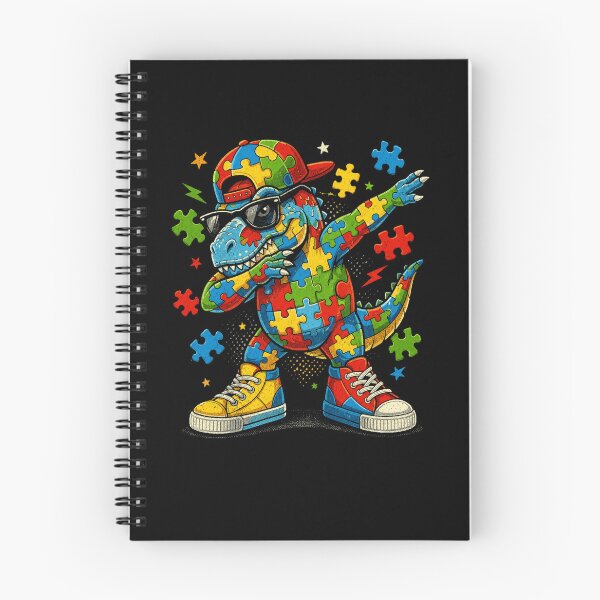 Item preview, Retro Puzzle Dinosaur Dabbing With Sneakers And Sunglasses  designed and sold by Moizento.