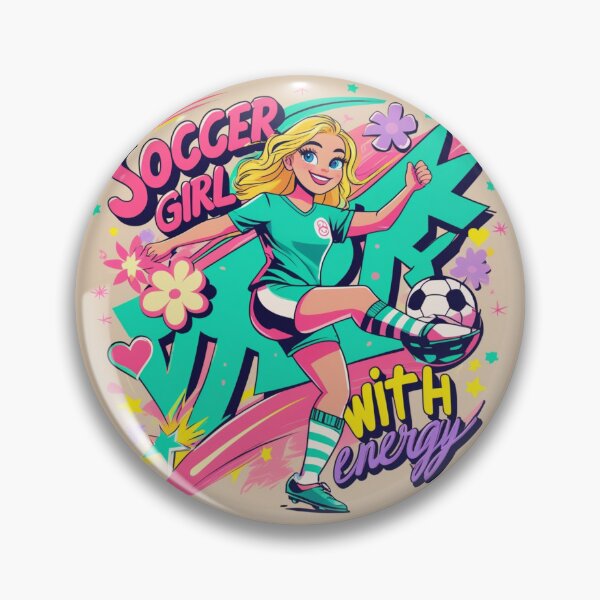 Item preview, soccer girl designed and sold by arteseimagenes.