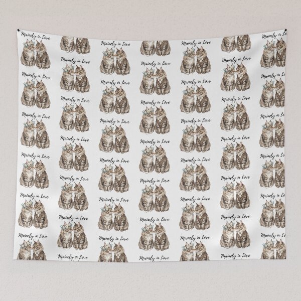 Item preview, Maine Coon Wedding designed and sold by Roy & Tiffany.
