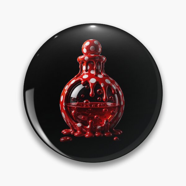 Item preview, Melting Polka Dot Potion Bottle Elixir designed and sold by YourColorsWall.