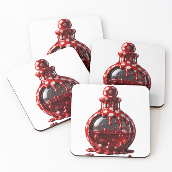 Item preview, Melting Polka Dot Potion Bottle Elixir designed and sold by YourColorsWall.