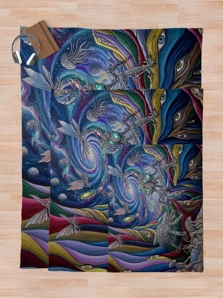 Thumbnail 5 of 6, Throw Blanket, First Contact designed and sold by R.C.Arts.