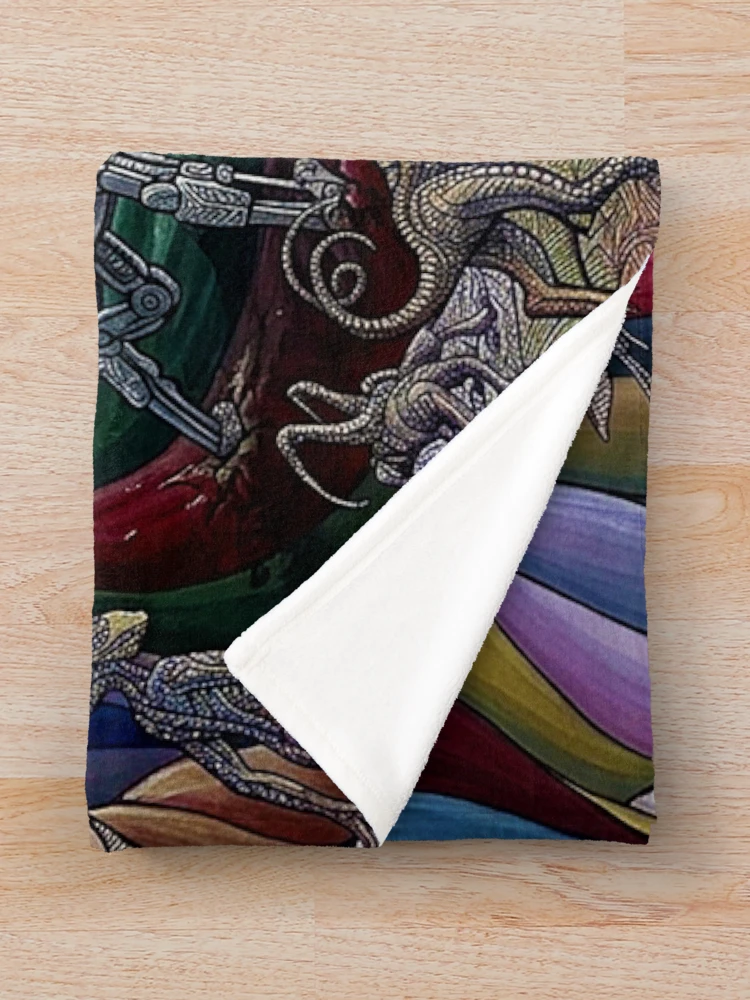 Thumbnail 3 of 6, Throw Blanket, First Contact designed and sold by R.C.Arts.