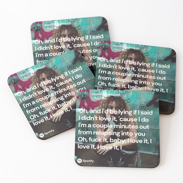 Item preview, iloveitiloveitiloveit song lyrics- Bella Kay designed and sold by Milkshake33.