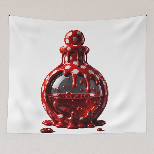 Item preview, Melting Polka Dot Potion Bottle Elixir designed and sold by YourColorsWall.
