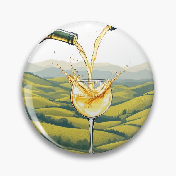 Item preview, Txakoli Splash – Basque White Wine & Green Hills Illustration designed and sold by DONOSTIADESIGN.