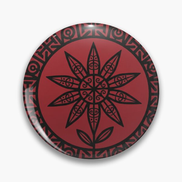 Item preview, Eguzkilore Basque Sun Flower — Ancient Woodcut Mandala designed and sold by DONOSTIADESIGN.