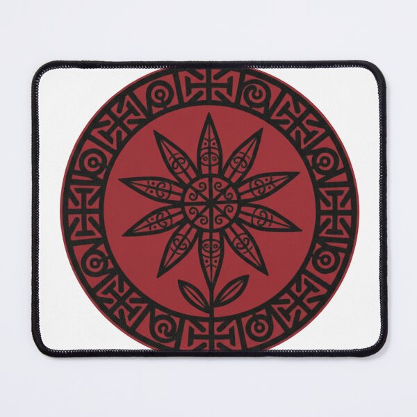 Item preview, Eguzkilore Basque Sun Flower — Ancient Woodcut Mandala designed and sold by DONOSTIADESIGN.