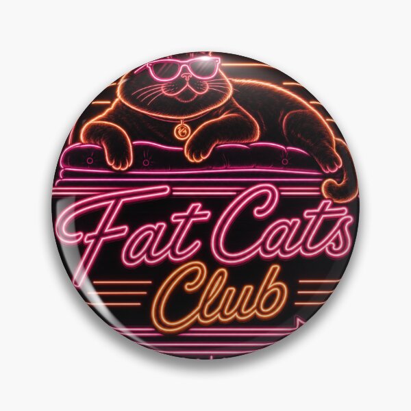 Item preview, Fat Cats Club Retro Neon Diner Sign Funny Kitty Graphic designed and sold by Viviglow.