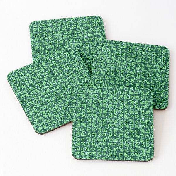 Item preview, Digital Matrix - Neon Green Geometric Tech Pattern designed and sold by Roberto Triolo.
