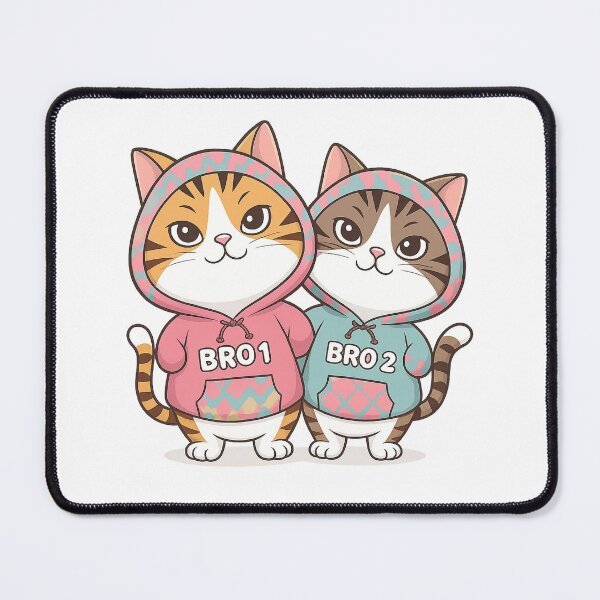 Item preview, Bro 1 and Bro 2 – Matching Brother Duo Sticker designed and sold by Uglyandcute.