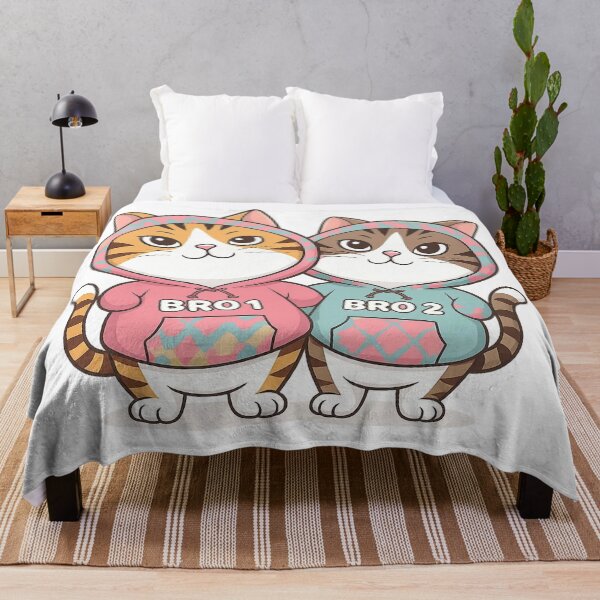 Item preview, Bro 1 and Bro 2 – Matching Brother Duo Sticker designed and sold by Uglyandcute.