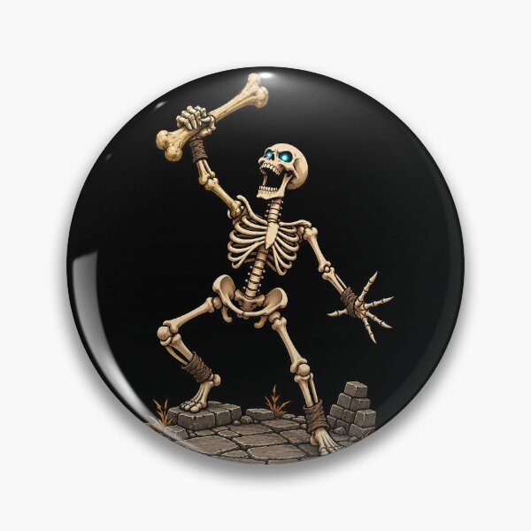 Item preview, Chibi Skeleton Warrior | Cute Undead Knight | Fantasy Horror Art designed and sold by avariceattire.