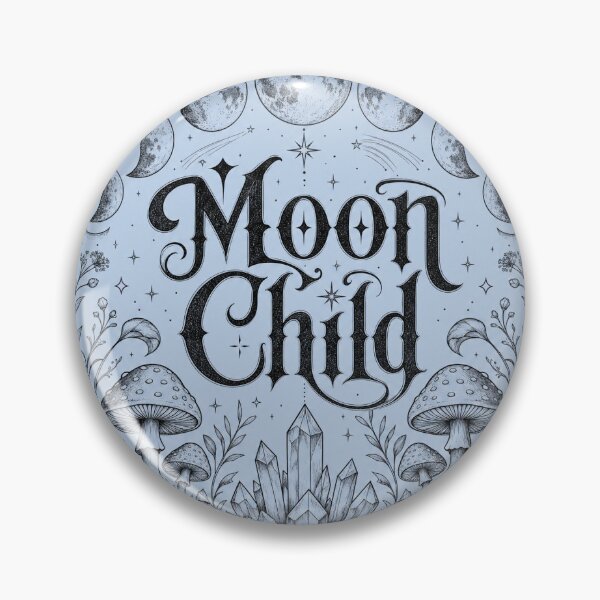 Item preview, Moon Child Mystic Celestial Linework Aesthetic Witchy Astrology Art designed and sold by Viviglow.