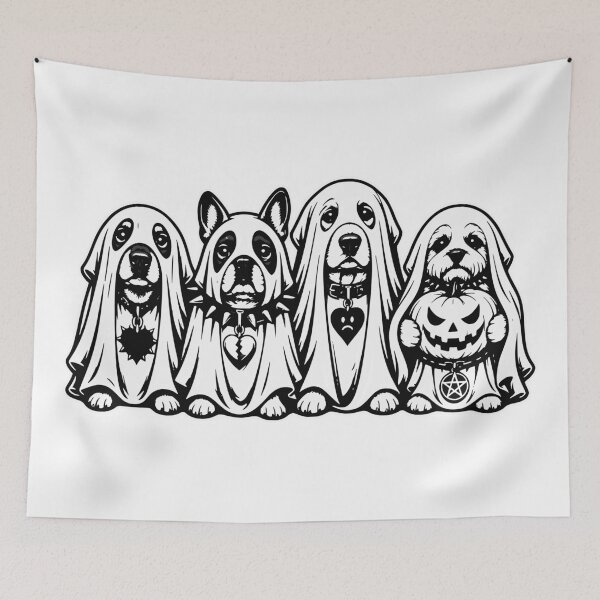 Item preview, Cute Ghost Dogs Halloween Costume Party Spooky designed and sold by Simon-art-land.