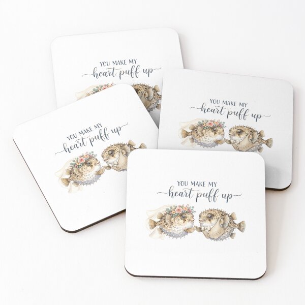 Item preview, Pufferfish Wedding Couple designed and sold by Roy & Tiffany.