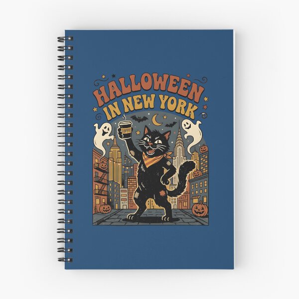 Item preview, Halloween in New York - Black cat with coffee designed and sold by ParadoxParadox.