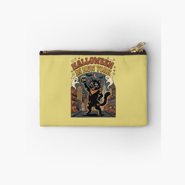 Item preview, Halloween in New York - Black cat with coffee designed and sold by ParadoxParadox.