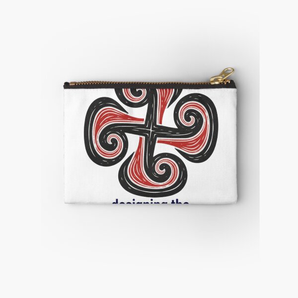 Item preview, Lauburu Basque Cross — Modern Linocut Swirl Art designed and sold by DONOSTIADESIGN.