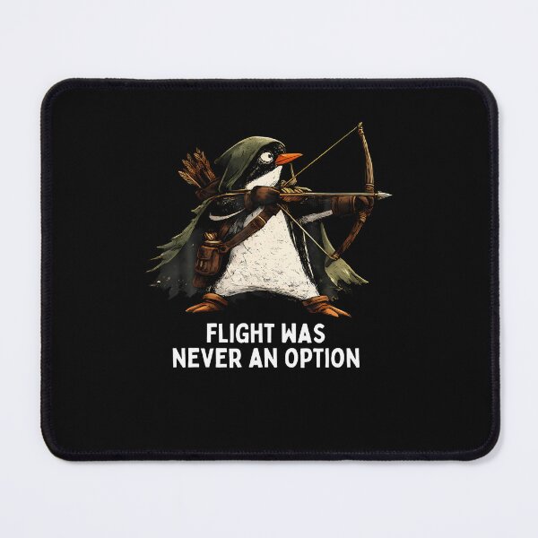 Item preview, Flight Was Never An Option Archer Penguin Graphic Funny designed and sold by ripgoatclothing.