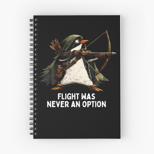 Item preview, Flight Was Never An Option Archer Penguin Graphic Funny designed and sold by ripgoatclothing.