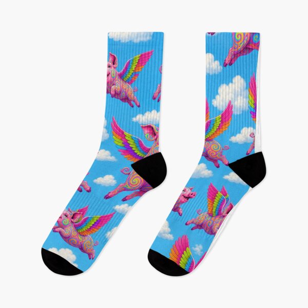 Item preview, Psychedelic Flying Pig designed and sold by cbfineart.
