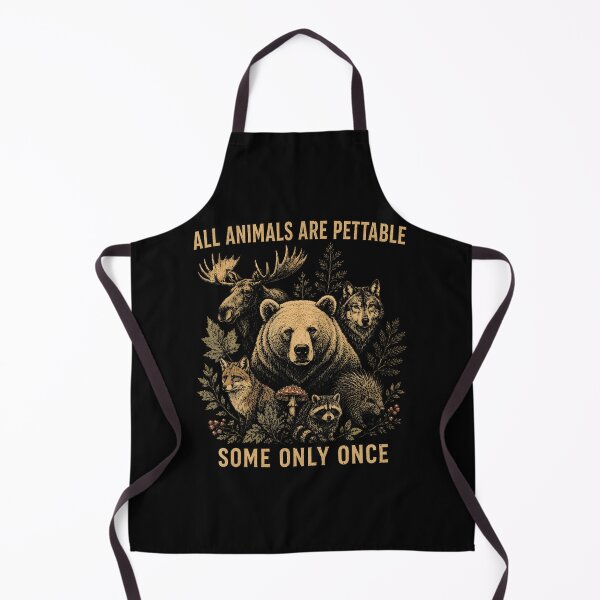 Item preview, All Animals Are Pettable Some Only Once Vintage Retro Nature designed and sold by ripgoatclothing.